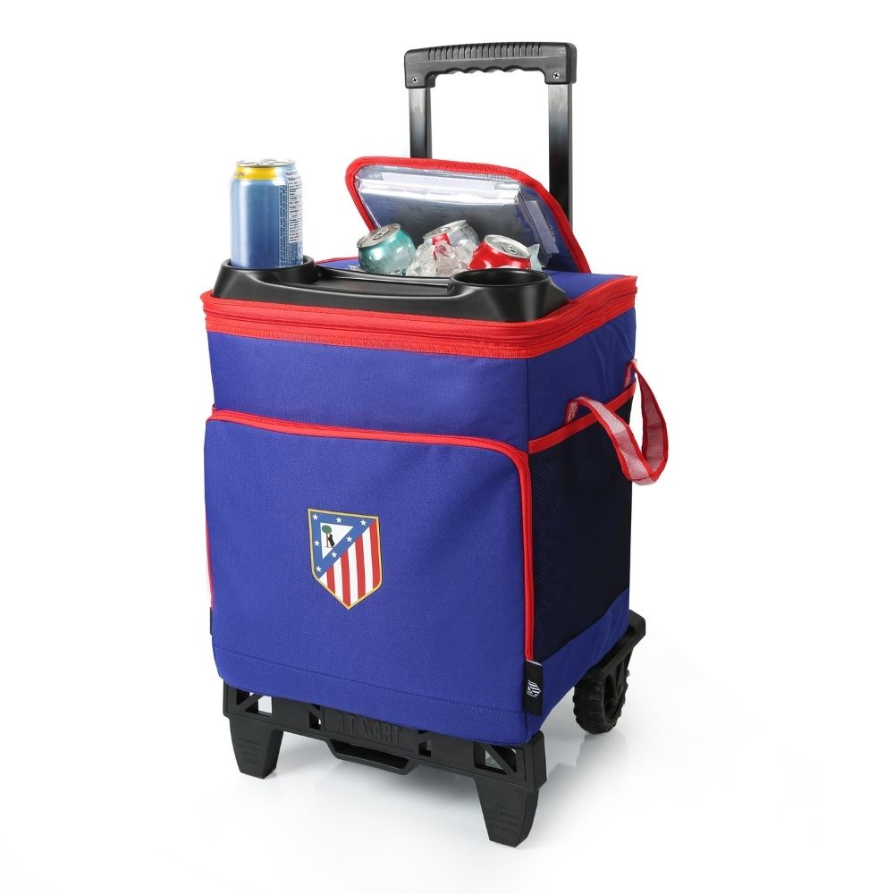 Nevera Con Carrito 50 Latas Azul y Rojo image number null